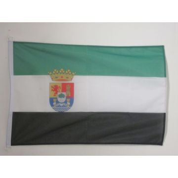 DRAPEAU ESTRÍ?MADURE 90x60cm - DRAPEAU DE EXTREMADURA - ESPAGNE 60 x 90 cm Spécial Extérieur - DRAPEAUX