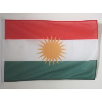 DRAPEAU KURDISTAN 150x90cm - DRAPEAU KURD 90 x 150 cm Spécial Extérieur - DRAPEAUX