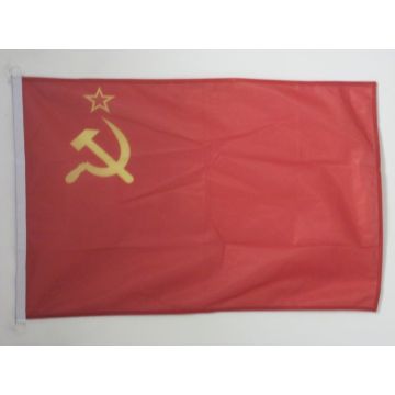 DRAPEAU URSS 150x90cm - DRAPEAU COMMUNISTE - RUSSIE 90 x 150 cm Spécial Extérieur - DRAPEAUX