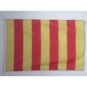 PAVILLON NAUTIQUE COMTÍ? DE PROVENCE 45x30cm - DRAPEAU DE BATEAU PROVENÍ?AL 30 x 45 cm