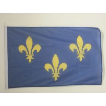 DRAPEAU ILE-DE-FRANCE 90x60cm - DRAPEAU FRANCILIEN - PROVINCE 60 x 90 cm Spécial Extérieur - DRAPEAUX
