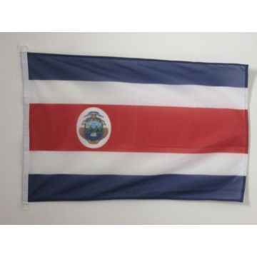PAVILLON NAUTIQUE COSTA RICA 45x30cm - DRAPEAU DE BATEAU COSTARICAIN 30 x 45 cm