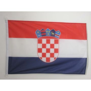 DRAPEAU CROATIE 90x60cm - DRAPEAU CROATE 60 x 90 cm Spécial Extérieur - DRAPEAUX