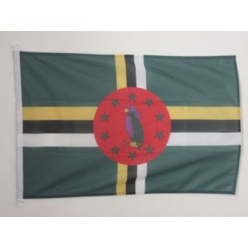 DRAPEAU DOMINIQUE 90x60cm - DRAPEAU DOMINIQUAIS 60 x 90 cm Spécial Extérieur - DRAPEAUX