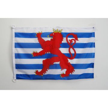 Pavillon nautique Luxembourg avec lion 45x30cm - Drapeau de bateau luxembourgeois 30 x 45 cm