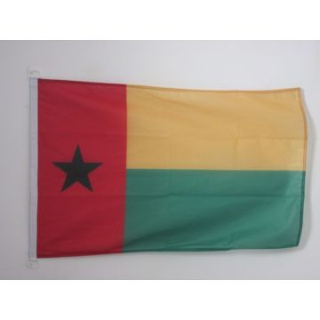 DRAPEAU GUINÍ?E-BISSAU 90x60cm - DRAPEAU BISSAU-GUINÍ?EN 60 x 90 cm Spécial Extérieur - DRAPEAUX