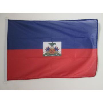 DRAPEAU HAÏTI 90x60cm - DRAPEAU HAÏTIEN 60 x 90 cm Spécial Extérieur - DRAPEAUX