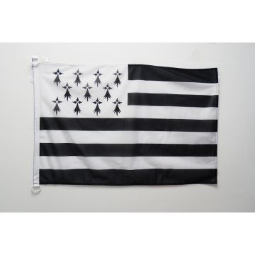 DRAPEAU BRETAGNE ALTERNATIF 150x90cm - DRAPEAU BRETON - FRANCE 90 x 150 cm Spécial Extérieur - DRAPEAUX