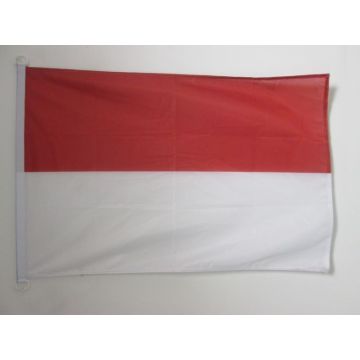 PAVILLON NAUTIQUE INDONÍ?SIE 45x30cm - DRAPEAU DE BATEAU INDONÍ?SIEN 30 x 45 cm