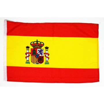 DRAPEAU ESPAGNE 45x30cm - DRAPEAU ESPAGNOL 30 x 45 cm avec fourreau