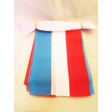 GUIRLANDE 6 mètres 20 DRAPEAUX LUXEMBOURG 21x15 cm - DRAPEAU LUXEMBOURGEOIS 15 x 21 cm