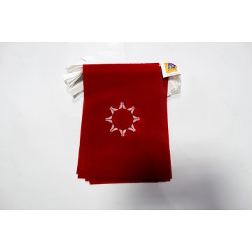 Guirlande 6 mètres 20 Drapeaux Sioux Oglala du Dakota du Sud 21x15 cm - Drapeau amérindien 15 x 21 cm