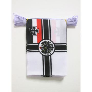 GUIRLANDE 6 mètres 20 DRAPEAUX ALLEMAGNE WWI 21x15 cm - DRAPEAU ALLEMAND DE GUERRE 15 x 21 cm