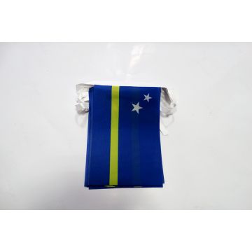 Guirlande 6 mètres 20 Drapeaux Curaçao 21x15 cm - Drapeau hollandais 15 x 21 cm