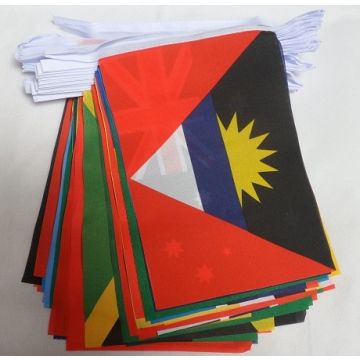 GUIRLANDE 16 mètres 54 DRAPEAUX 54 PAYS DU COMMONWEALTH 21x15 cm - DRAPEAU BRITANNIQUE  - COMMUNAUTÉ DES NATIONS 15 x 21 cm