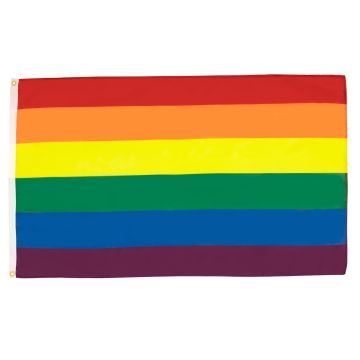 DRAPEAU ARC-EN-CIEL 150x90cm - DRAPEAU GAY - RAINBOW FLAG 90 x 150 cm Polyester léger