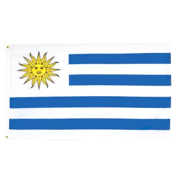 DRAPEAU URUGUAY 150x90cm - DRAPEAU URUGUAYEN 90 x 150 cm