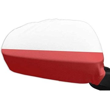 Drapeau rétroviseur POLOGNE Lot de  2 - Drapeaux pour voiture polonais