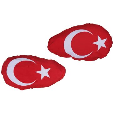 Drapeau rétroviseur TURQUIE Lot de  2 - Drapeaux pour voiture turc
