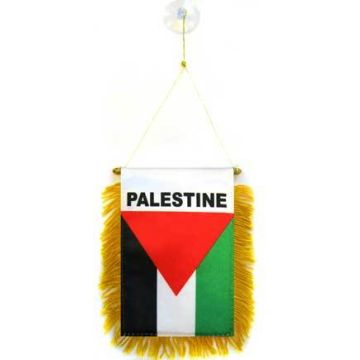 FANION PALESTINE 15x10cm - Mini drapeau PALESTINIEN 10 x 15 cm spécial voiture - Bannière
