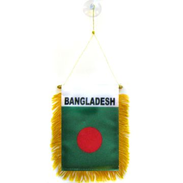 FANION BANGLADESH 15x10cm - Mini drapeau BANGLADAIS 10 x 15 cm spécial voiture - Bannière
