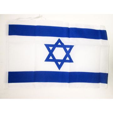 DRAPEAU ISRAËL 45x30cm - PAVILLON ISRAÉLIEN 30 x 45 cm haute qualité