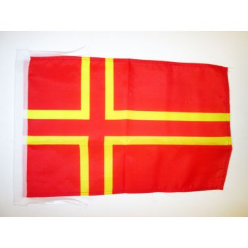 DRAPEAU NORMANDIE CROIX DE SAINT OLAF 45x30cm - PAVILLON MOUVEMENT NORMAND 30 x 45 cm haute qualité