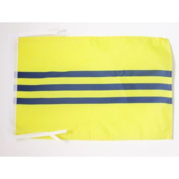 DRAPEAU RÉPUBLIQUE DE COCHINCHINE 1946-1954 45x30cm - PAVILLON VIETNAM ANCIEN 30 x 45 cm haute qualité