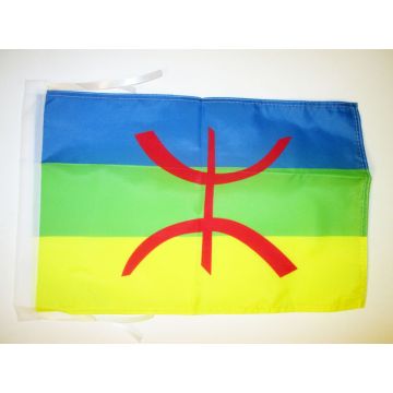 DRAPEAU KABYLIE 45x30cm - PAVILLON KABYLE - ALGÉRIE BERBÈRE 30 x 45 cm haute qualité