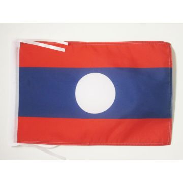 DRAPEAU LAOS 45x30cm - PAVILLON LAOSIEN 30 x 45 cm haute qualité