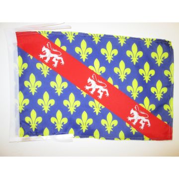 DRAPEAU DÉPARTEMENT DE LA CREUSE 45x30cm - PAVILLON FRANCE 30 x 45 cm haute qualité