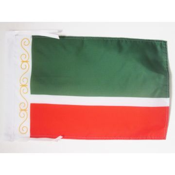 DRAPEAU TCHÉTCHÉNIE 45x30cm - PAVILLON RÉPUBLIQUE TCHÉTCHÈNE 30 x 45 cm haute qualité