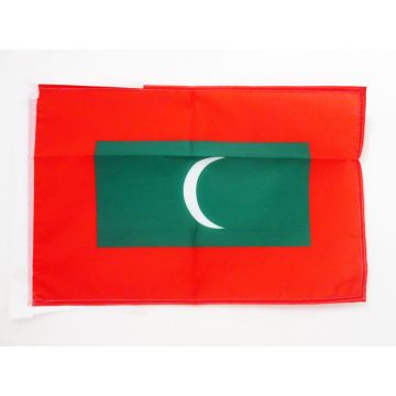 DRAPEAU MALDIVES 45x30cm - PAVILLON MALDIVIEN 30 x 45 cm haute qualité