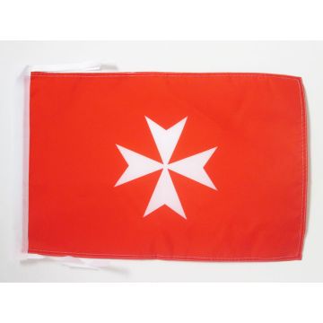 DRAPEAU ACTIVITÉS DE L?ORDRE DE MALTE 45x30cm - PAVILLON SAINT-JEAN DE JÉRUSALEM 30 x 45 cm haute qualité
