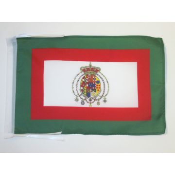 DRAPEAU ROYAUME DES DEUX-SICILES 1848?1860 45x30cm - PAVILLON ITALIEN ANCIEN - ITALIE 30 x 45 cm haute qualité