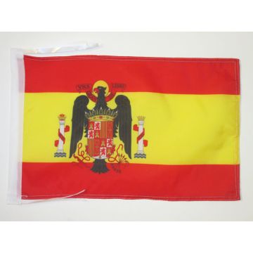 DRAPEAU ESPAGNE FRANQUISTE 1945-1977 45x30cm - PAVILLON ESPAGNOL DE FRANCO 30 x 45 cm haute qualité