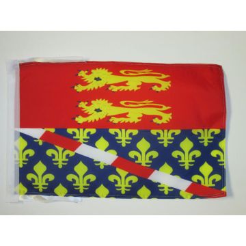 DRAPEAU EURE 45x30cm - PAVILLON DÉPARTEMENT EUROIS 30 x 45 cm haute qualité