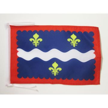 DRAPEAU INDRE 45x30cm - PAVILLON DÉPARTEMENT INDRIEN 30 x 45 cm haute qualité