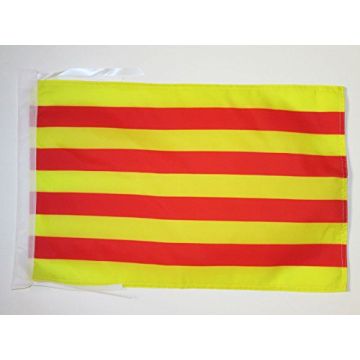 DRAPEAU PYRÉNÉES ORIENTALES 45x30cm - PAVILLON DÉPARTEMENT PYRÉNÉEN 30 x 45 cm haute qualité