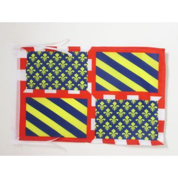 DRAPEAU PROVINCE DE BOURGOGNE 45x30cm - PAVILLON BOURGUIGNON 30 x 45 cm haute qualité
