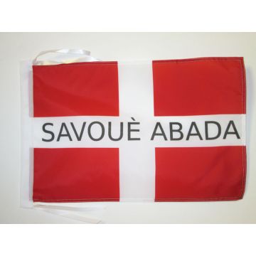 DRAPEAU SAVOIE INDÉPENDANTISTE 45x30cm - PAVILLON SAVOYARD LIBRE 30 x 45 cm haute qualité