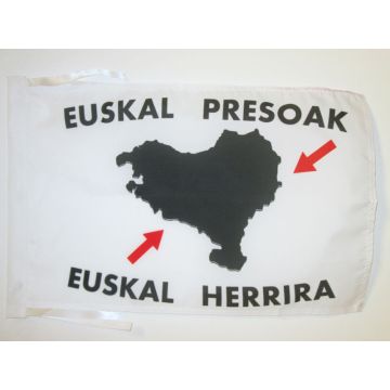DRAPEAU PAYS BASQUE EUSKAL HERRIRA 45x30cm - PAVILLON EUSKADI PRESOAK 30 x 45 cm haute qualité