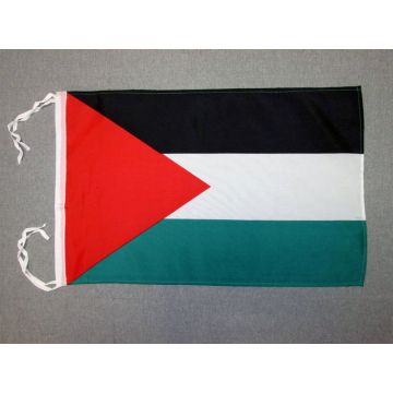 DRAPEAU PALESTINE 45x30cm - PAVILLON PALESTINIEN 30 x 45 cm haute qualité