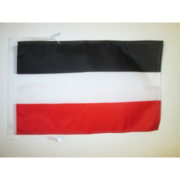 DRAPEAU EMPIRE ALLEMAND 1871-1918 45x30cm - PAVILLON DU REICH ALLEMAND 30 x 45 cm haute qualité