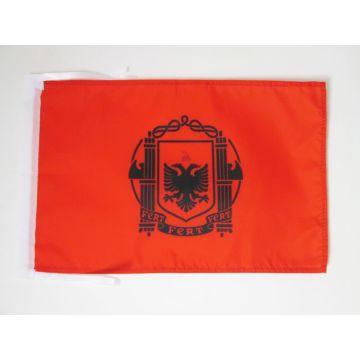 DRAPEAU ROYAUME ALBANAIS 1939-1944 45x30cm - PAVILLON ROYAL D\'ALBANIE 30 x 45 cm haute qualité