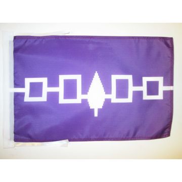 DRAPEAU IROQUOIS DU CANADA 45x30cm - PAVILLON AMÉRINDIEN 30 x 45 cm haute qualité