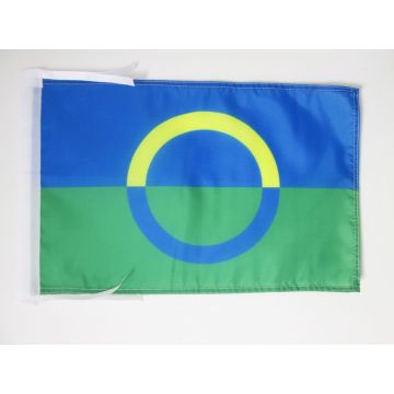 DRAPEAU VÕROS D\'ESTONIE 45x30cm - PAVILLON DE VORO 30 x 45 cm haute qualité