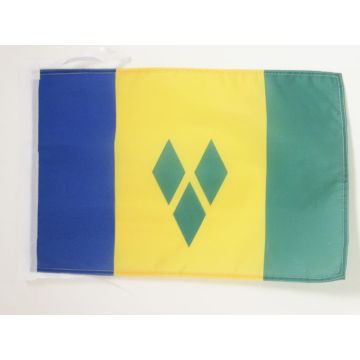 DRAPEAU SAINT VINCENT 45x30cm - PAVILLON SAINT-VINCENTAIS 30 x 45 cm haute qualité