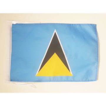 DRAPEAU SAINTE LUCIE 45x30cm - PAVILLON SAINT-LUCIEN 30 x 45 cm haute qualité