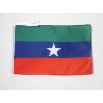 DRAPEAU OGADEN INDÉPENDANTISTE EN ETHIOPIE 45x30cm - PAVILLON DU FNLO 30 x 45 cm haute qualité
